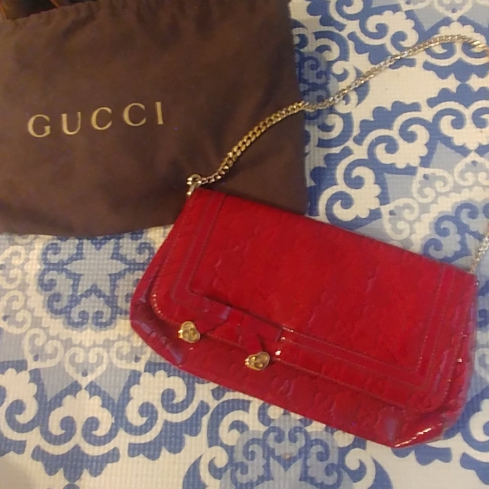 Valentine's day patent leather guccisima bag